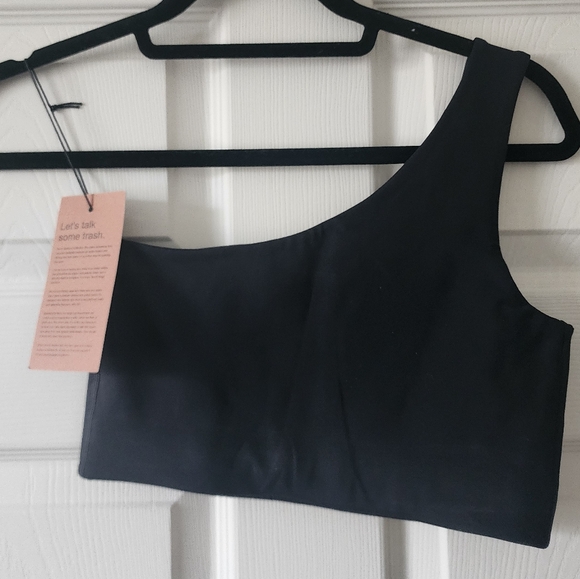 Girlfriend Collective Bianca One Shoulder Bra - Picture 3 of 3